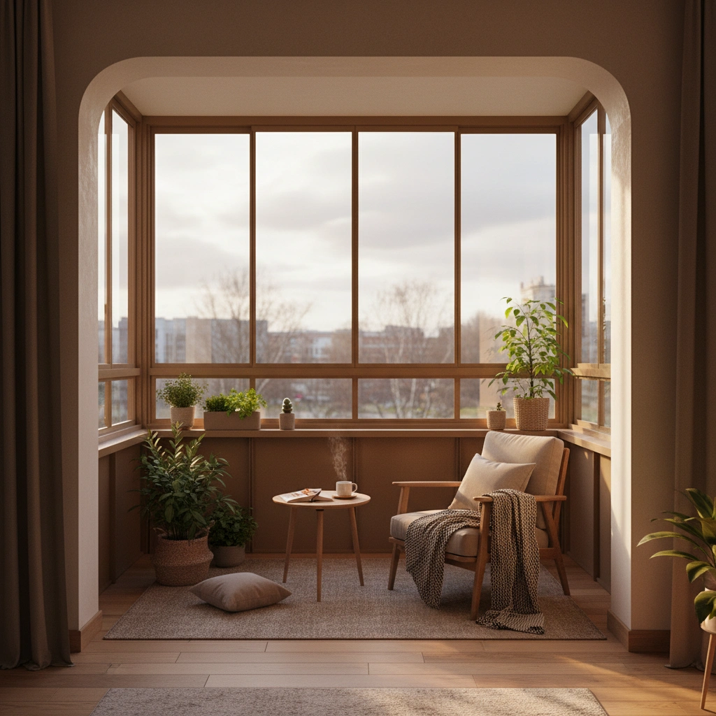 фото Тёплое остекление балкона: как сделать квартиру комфортнее