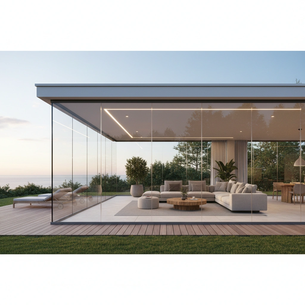 фото Безрамное остекление террасы: красота и функциональность