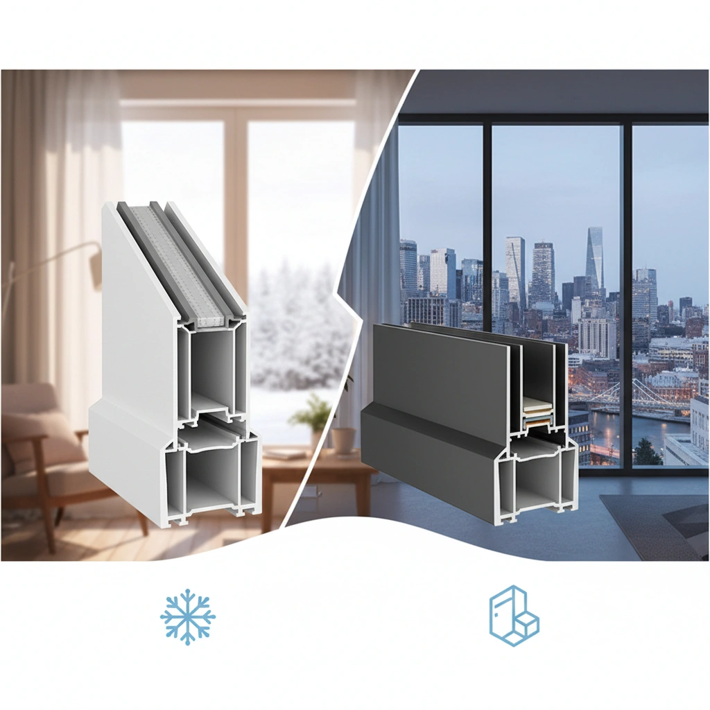 фото Как выбрать профиль для остекления: ПВХ или алюминий?