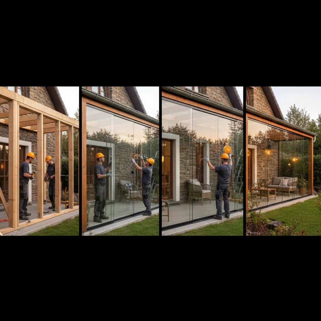 фото Остекление веранды в частном доме: пошаговая инструкция