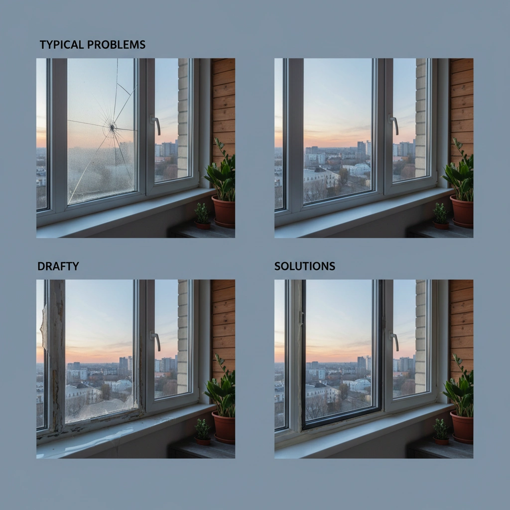 фото Ремонт остекления балконов: типичные проблемы и их решение