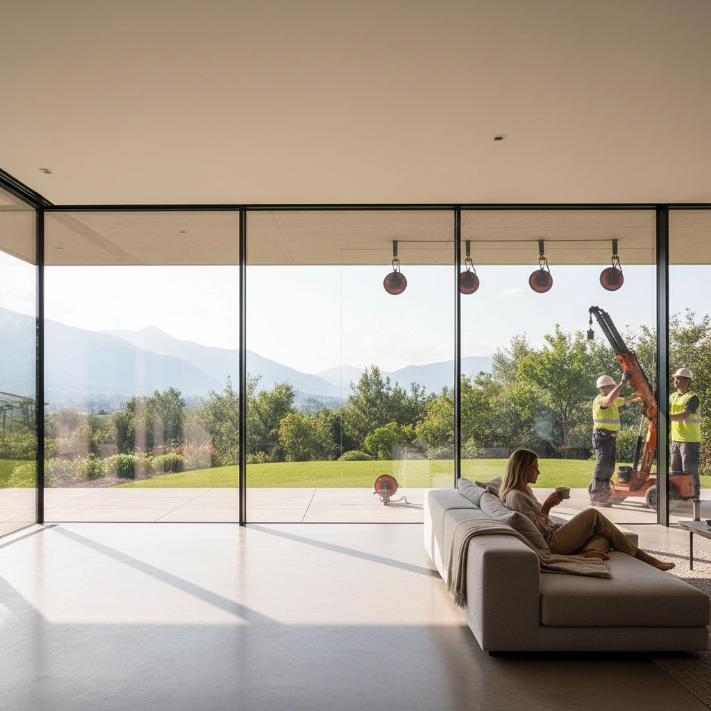 фото Остекление в пол: преимущества и особенности монтажа