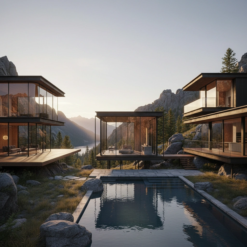 фото Остекление коттеджей с панорамными окнами: идеи дизайна