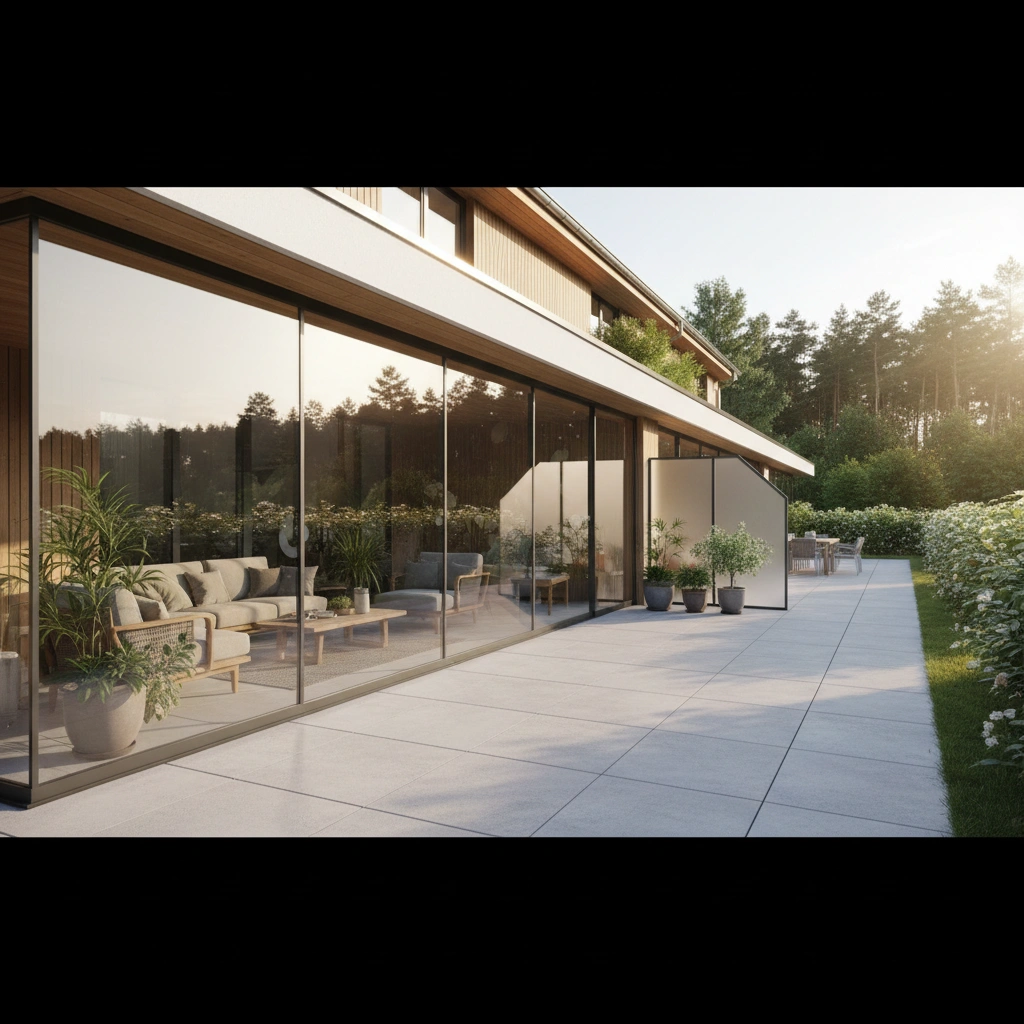 фото Остекление террасы раздвижными конструкциями: плюсы и минусы