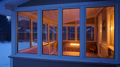 Тамбур с остеклением